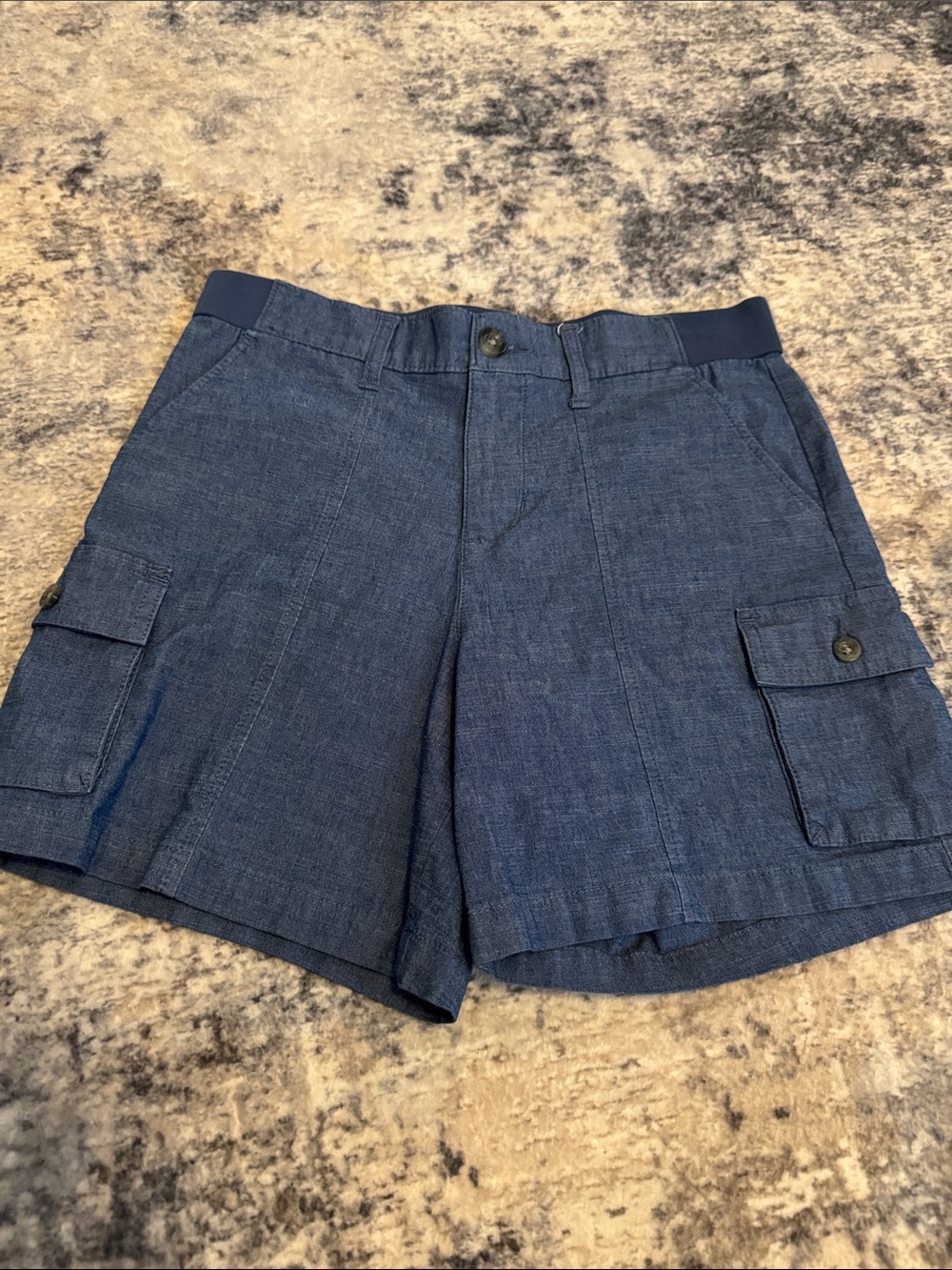 Lee Women's Navy Blue Cargo Shorts